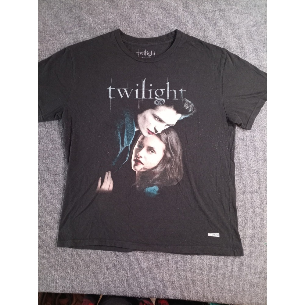 Twilight Movie Graphic T Shirt Edward Bella Black 2023 Lionsgate Adult XL